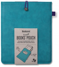 Husa pentru carte & accesorii turcoaz - Bookaroo Books & Stuff Pouch