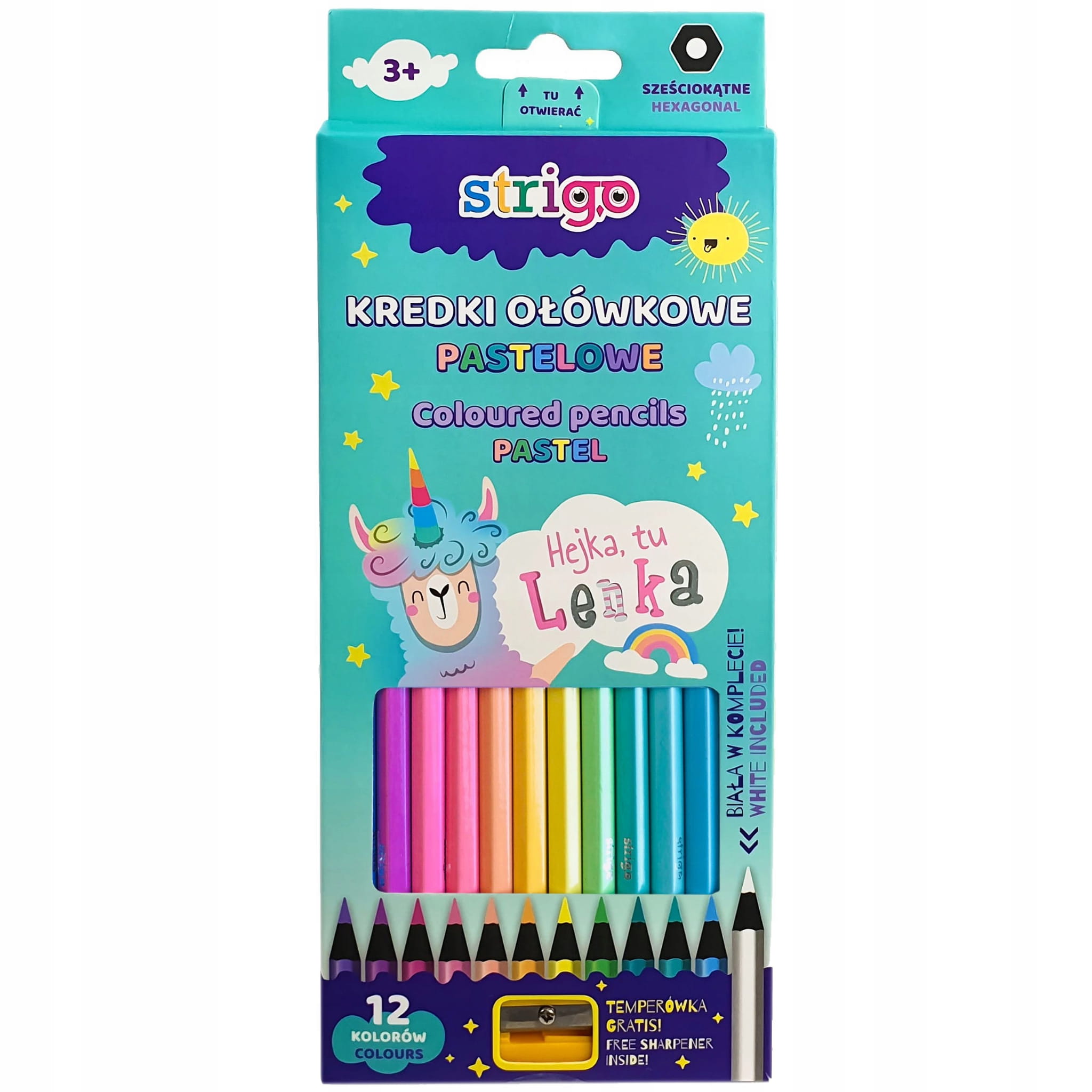 Set 12 creioane colorate pastel
