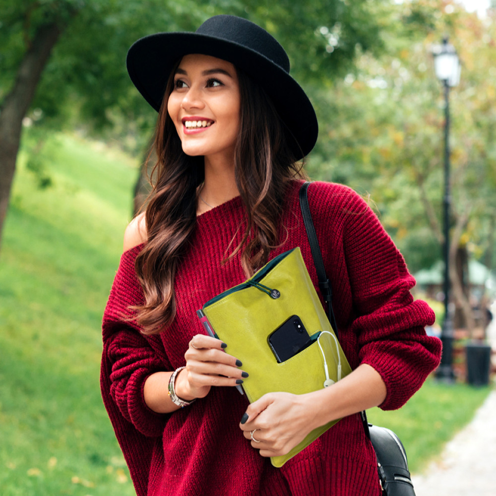 Husa pentru carte si accesorii - Bookaroo Books & Stuff Pouch - Fern