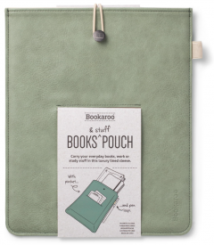 Husa pentru carte si accesorii - Bookaroo Books & Stuff Pouch - Fern