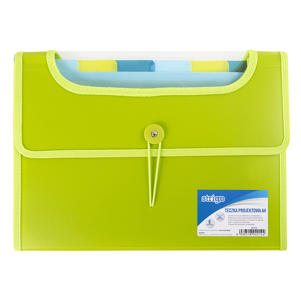 Dosar extensibil A4 - 6 compartimente - Verde