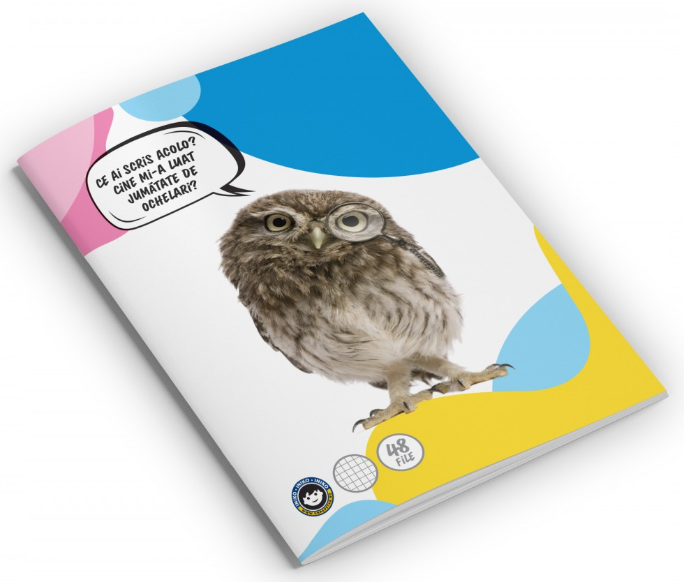 Caiet - Matematica, Bufnita, format A5, 48 file, capsat, gama Discover the wild