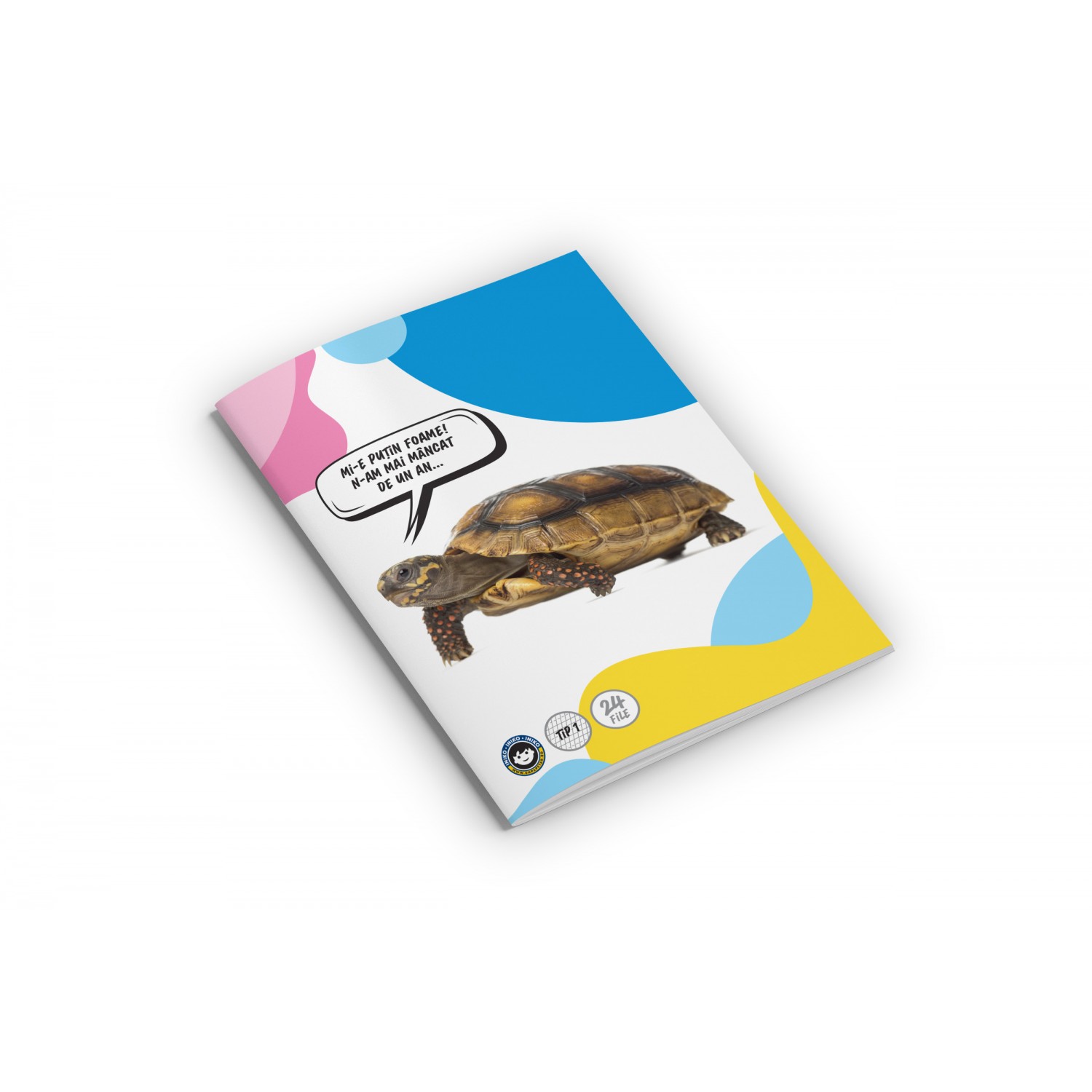 Caiet - Tip I, Broasca Testoasa, format A5, 24 file, capsat, gama Discover the wild