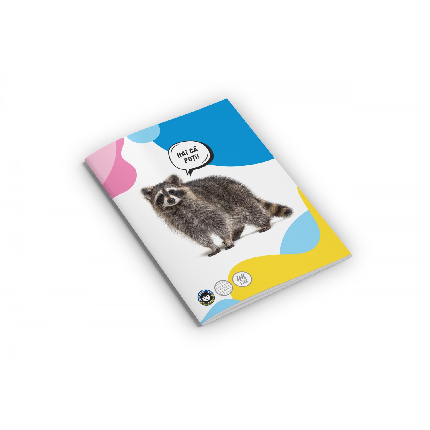 Caiet - Matematica, Raton, format A5, 48 file, capsat, gama Discover the wild