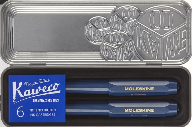 Set Stilou si Pix - Moleskine x Kaweco - Blue