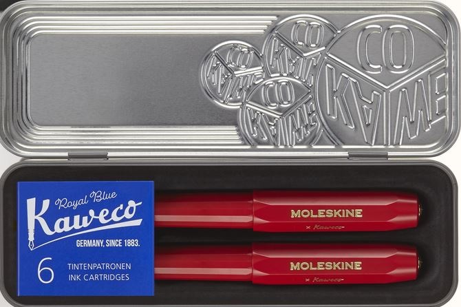 Set Stilou si Pix - Moleskine x Kaweco - Red