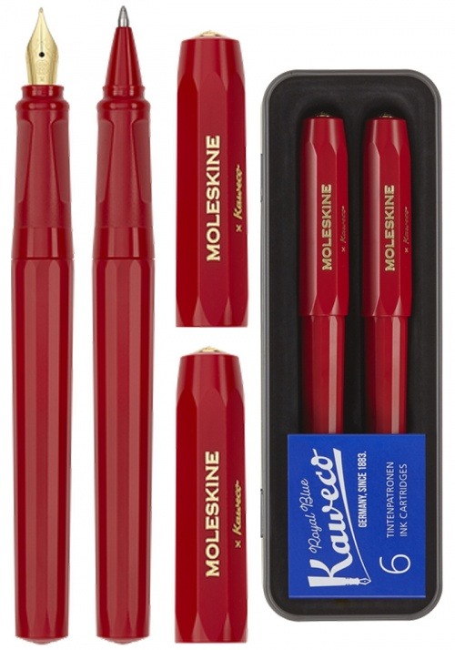 Set Stilou si Pix - Moleskine x Kaweco - Red