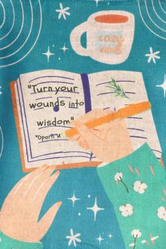 Husa pentru carte - Cozy Vibes - Turn Your Wounds Into Wisdom thumbnail