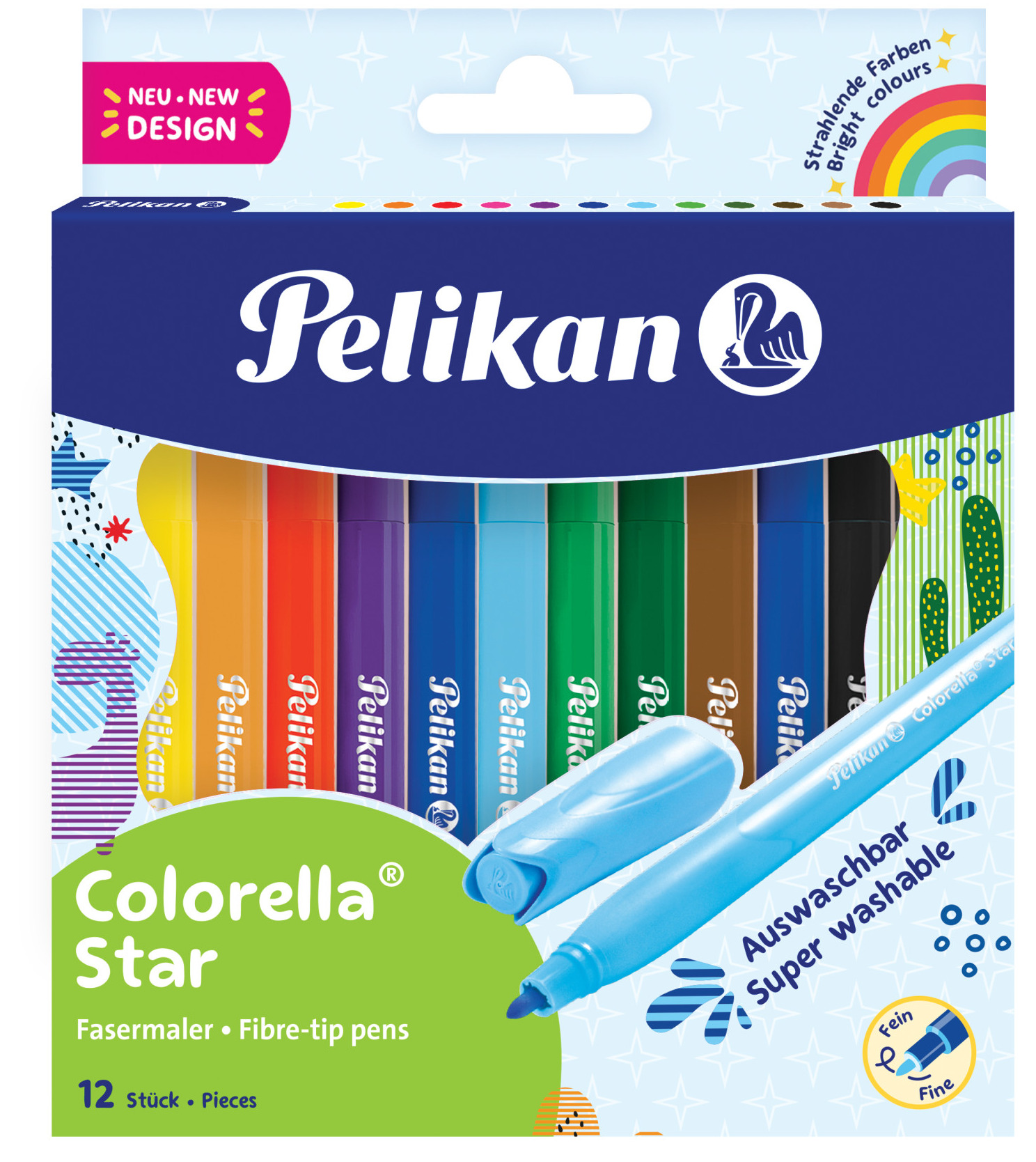 Set 12 carioci - Pelikan - Colorella Star