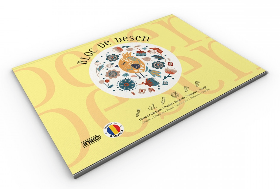 Bloc de desen - A3, 15 file, 250 gr - Lykke