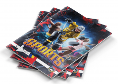 Caiet - A4, 48 file, matematica - Sports