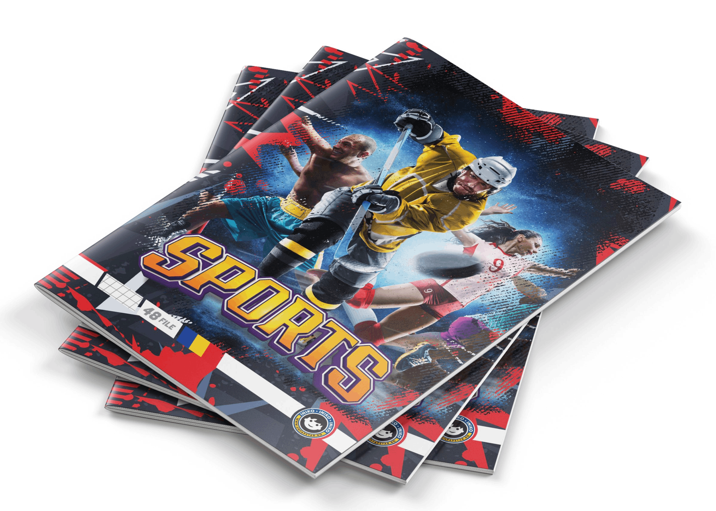 Caiet - A4, 48 file, matematica - Sports