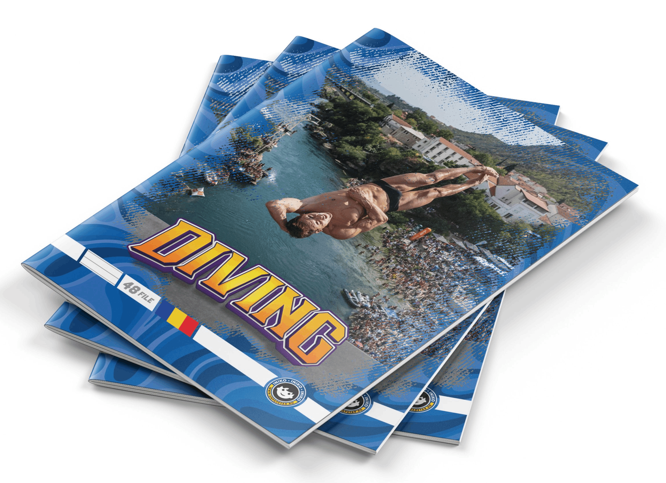 Caiet - A5, 48 file, dictando - Sports - Diving