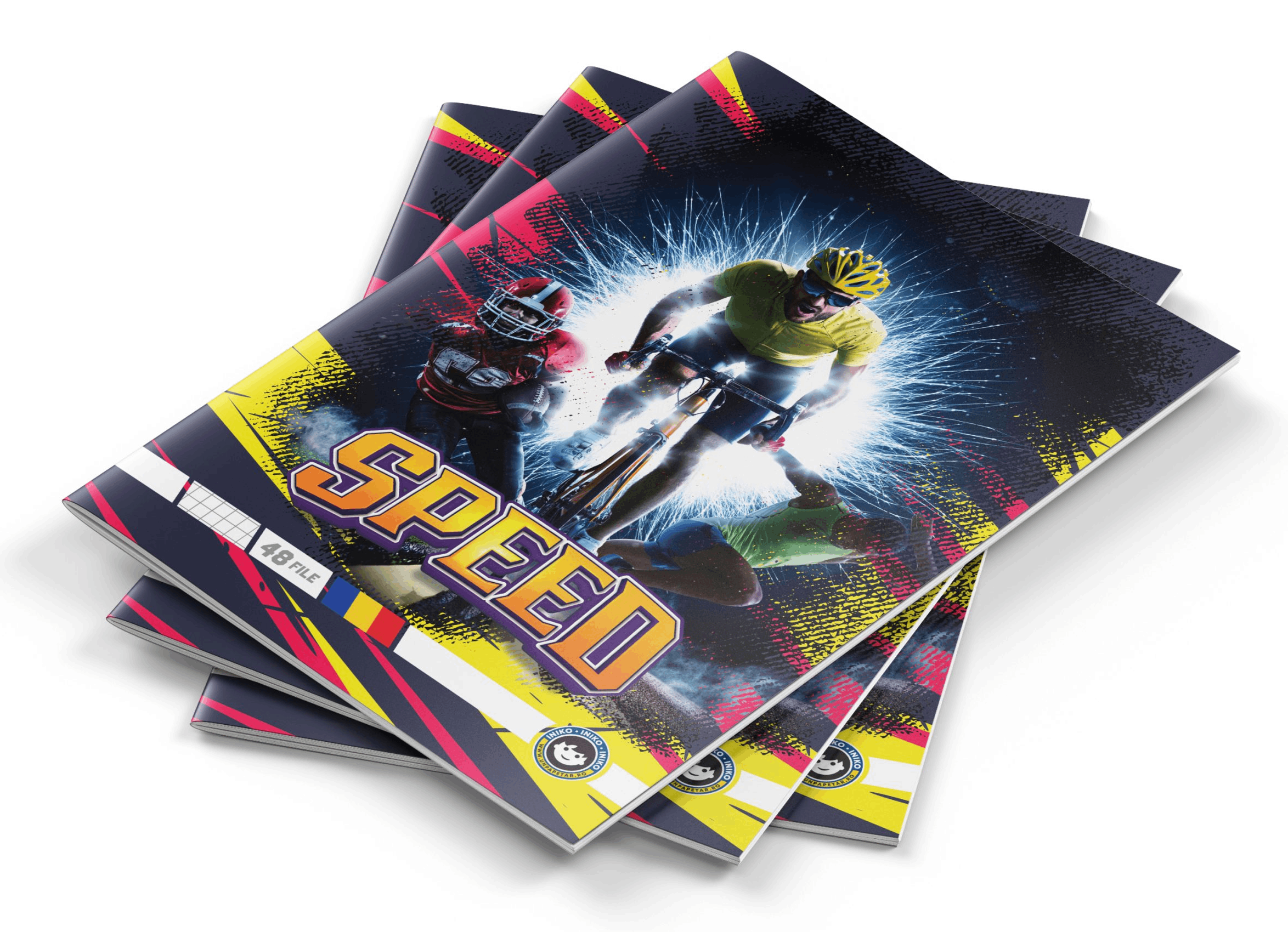 Caiet - A4, 48 file, matematica - Sports - Speed