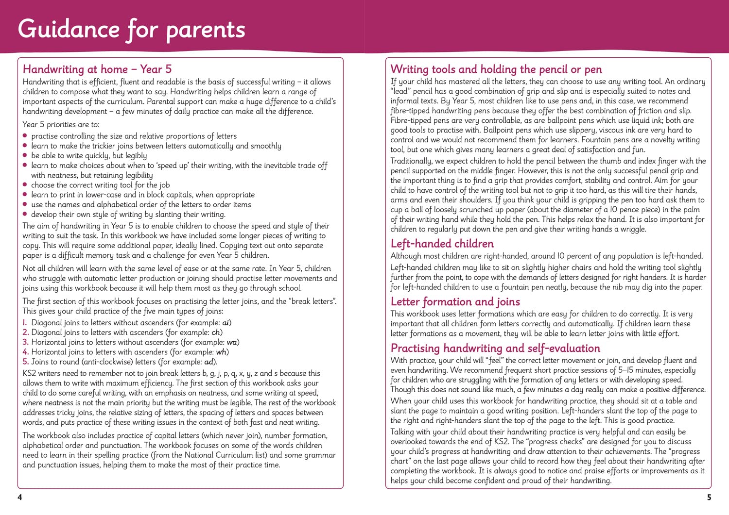 Year 5 Handwriting: Targeted Practice Workbook