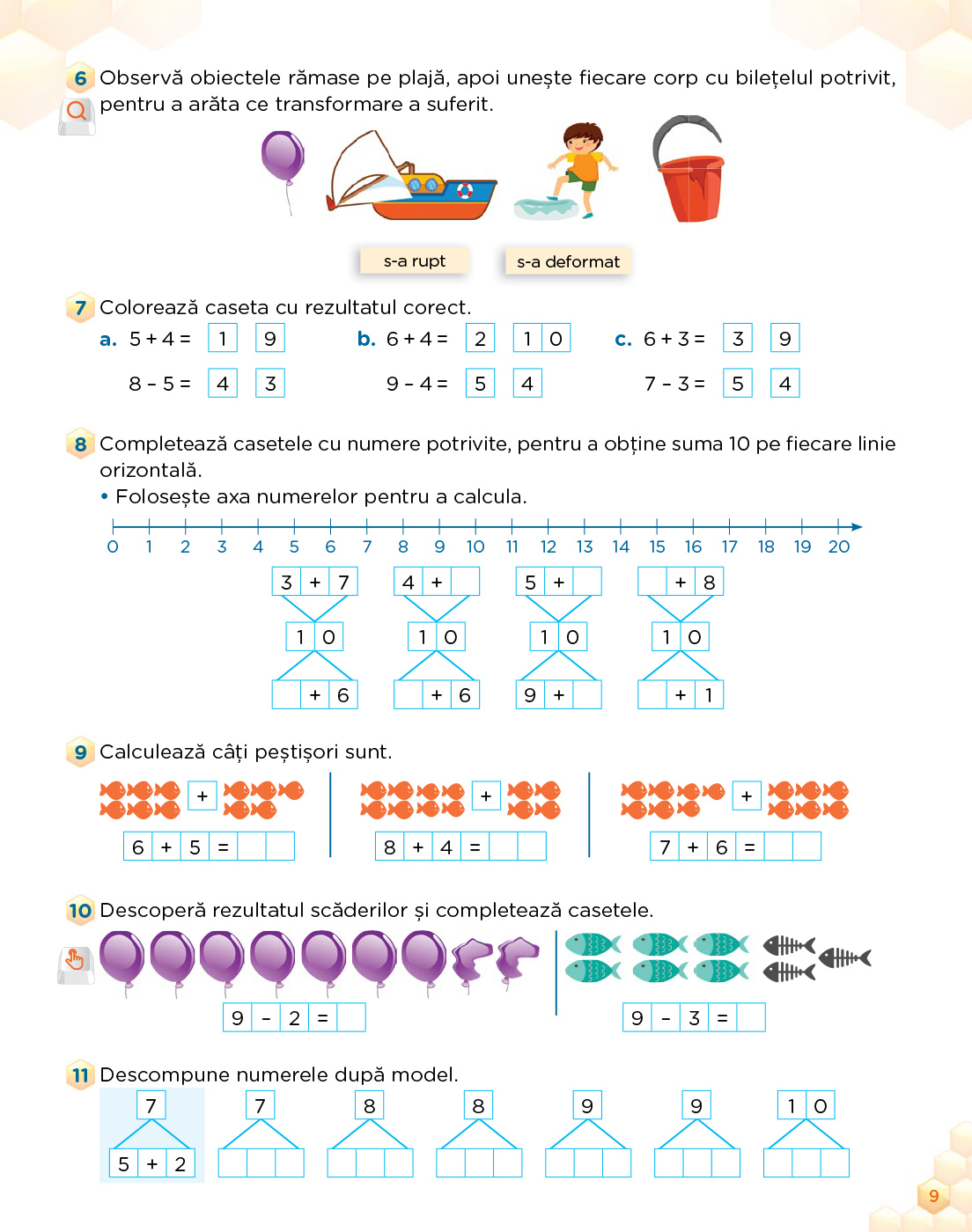 Matematica si explorarea mediului. Clasa I