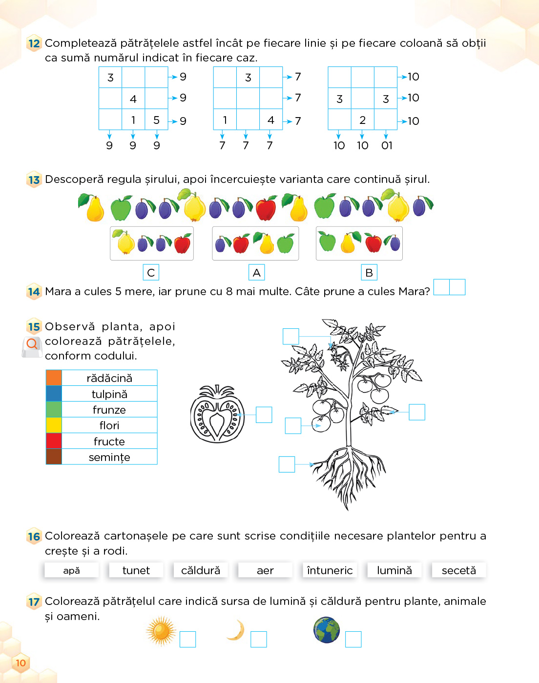 Matematica si explorarea mediului. Clasa I