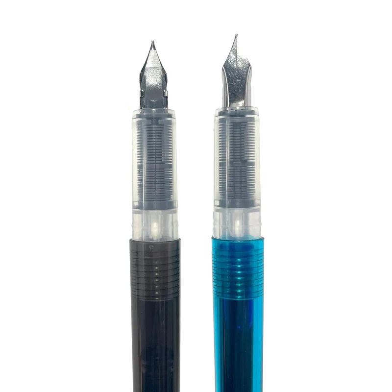 Set 2 stilouri cu 4 rezerve - Ooly Splendid Duo - Albastru si negru