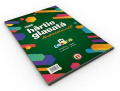 Hartie glasata autocolanta 6 culori - Classic - doua modele - pret pe bucata thumbnail