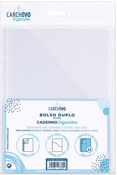 Dosar cu 2 buzunare - Ingeniox Two-Pocket Folder A4