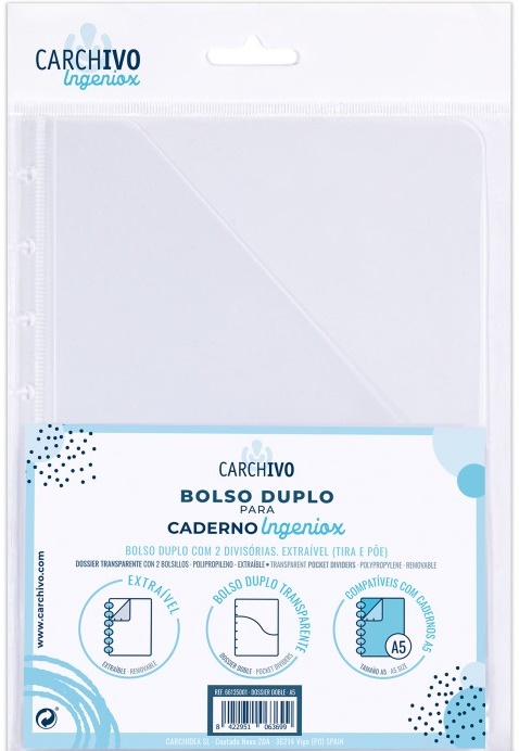 Dosar cu 2 buzunare - Ingeniox two-pocket folder A5