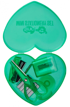 Mini set accesorii de birou - Heart Mini thumbnail
