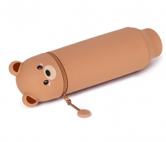 Penar - 2 in 1 Soft Silicone Pencil Case - Kawaii - Teddy Bear thumbnail