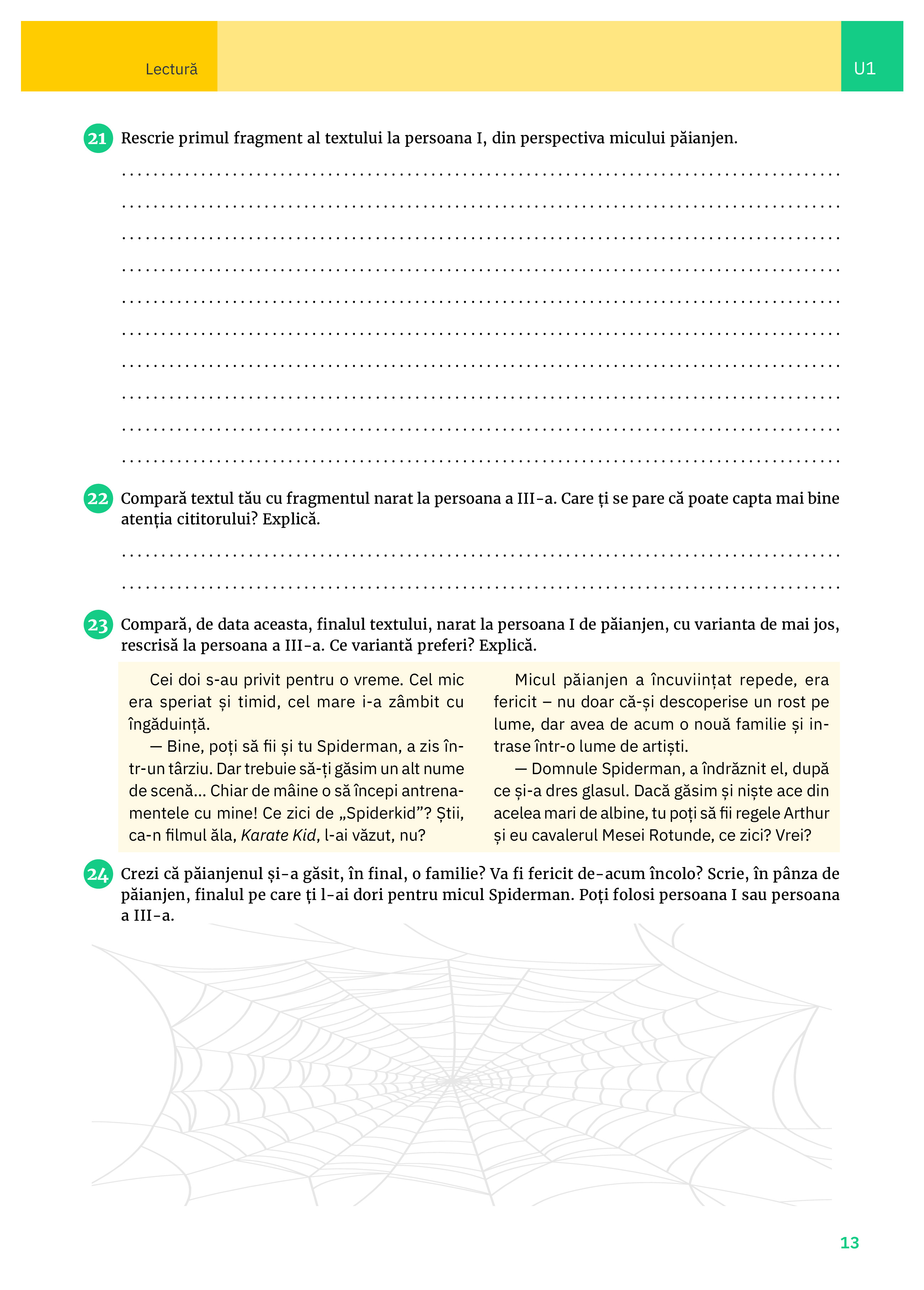 Limba si literatura romana - Caietul elevului, Clasa a VI-a