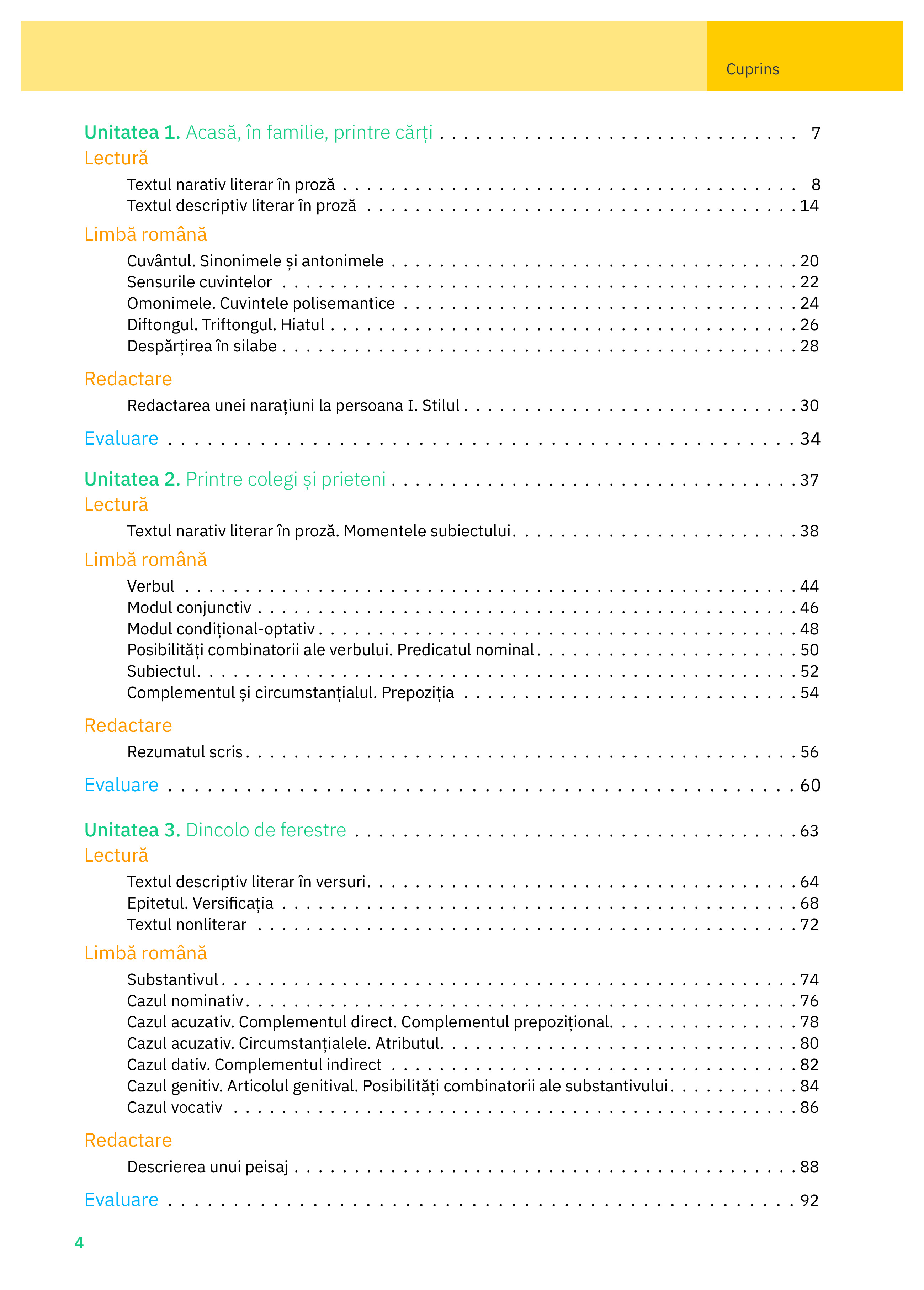 Limba si literatura romana - Caietul elevului, Clasa a VI-a