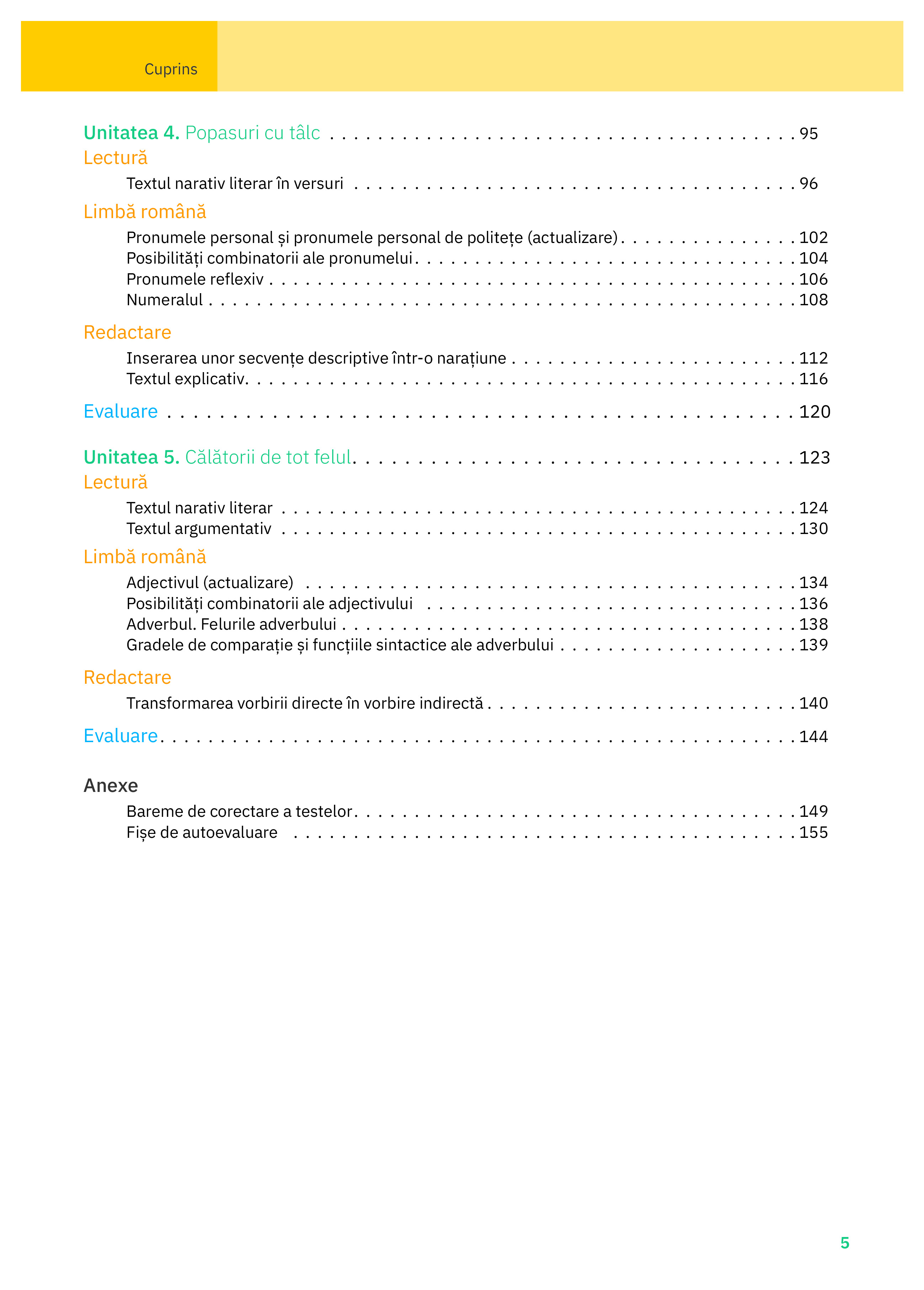 Limba si literatura romana - Caietul elevului, Clasa a VI-a