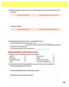 Limba si literatura romana - Clasa a III-a, Caietul elevului thumbnail