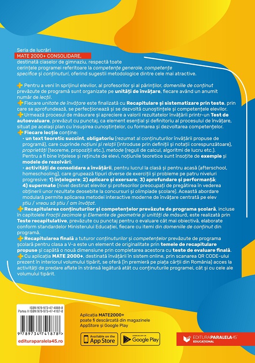 Matematica. Aritmetica, algebra, geometrie. Clasa a V-a. Partea a II-a
