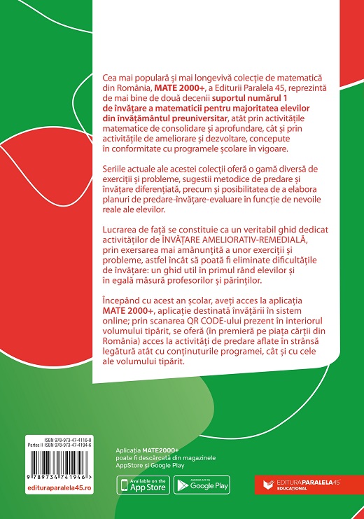 Matematica. Algebra, geometrie. Clasa a VIII-a. Partea a II-a