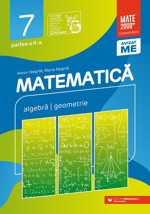 Matematica. Algebra, geometrie. Clasa a VII-a. Partea a II-a