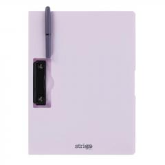 Clipboard Strigo A4, cu suport pentru pix - Mov thumbnail
