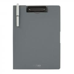 Clipboard Strigo A4, cu suport pentru pix - Gri thumbnail