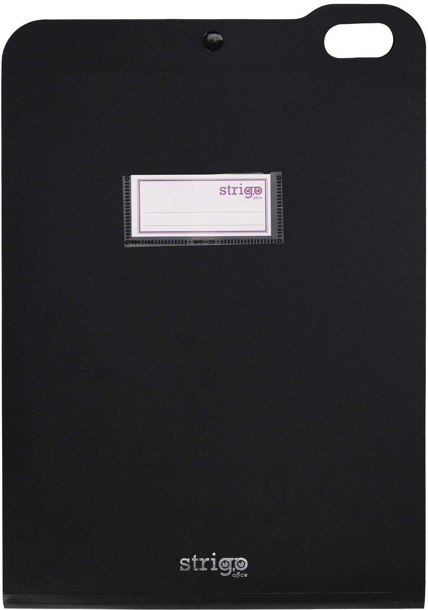 Organizator A4 Strigo, cu 5 separatoare - Negru