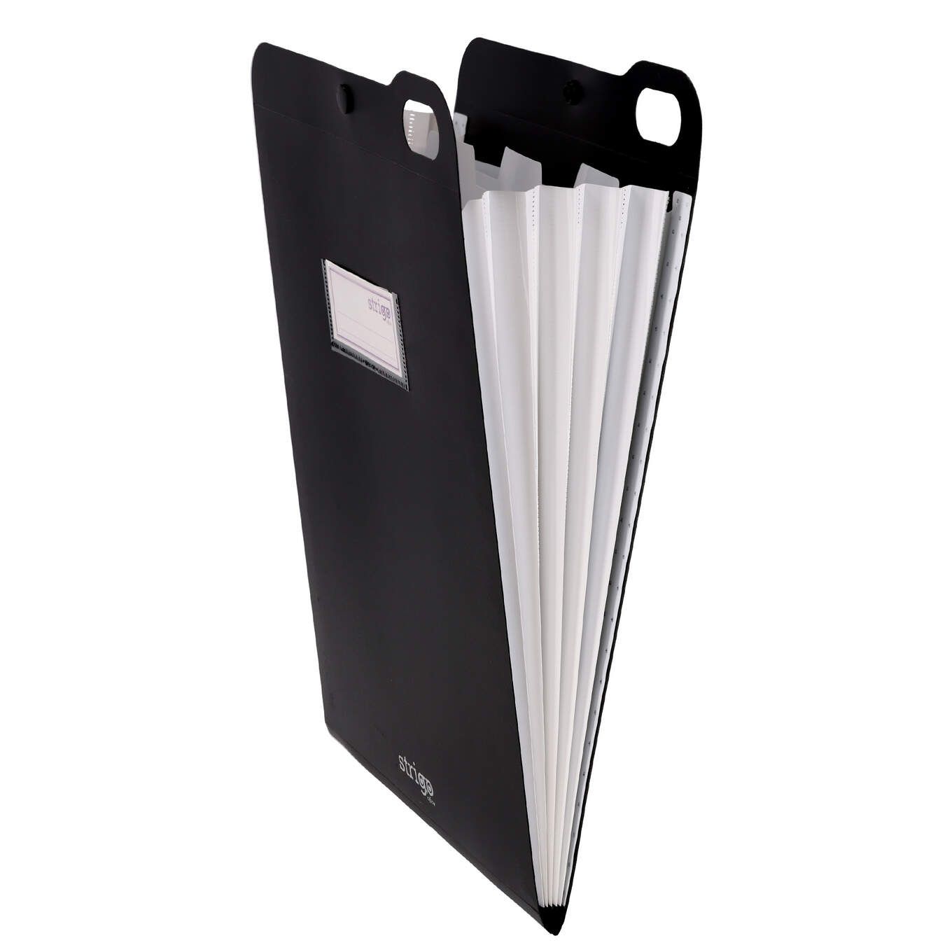 Organizator A4 Strigo, cu 5 separatoare - Negru