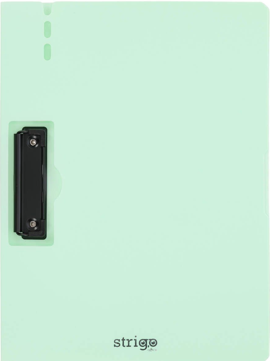 Clipboard Strigo A4, cu suport pentru pix - Verde menta