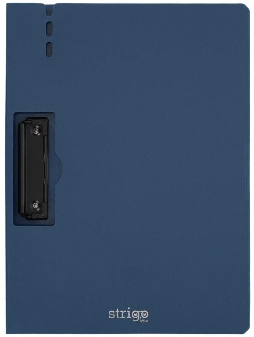 Clipboard Strigo A4, cu suport pentru pix - Albastru marin