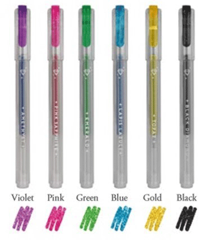 Set 6 pixuri - Glitter Gel Pen
