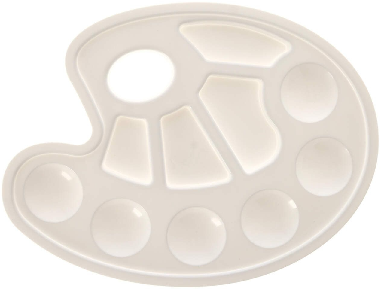 Paleta de pictura cu 10 compartimente - Alb