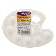 Paleta de pictura cu 10 compartimente - Alb thumbnail