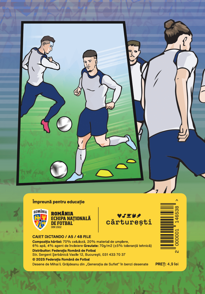 Caiet dictando A5 (48 file) - BD Antrenament x Mihai I. Grajdeanu