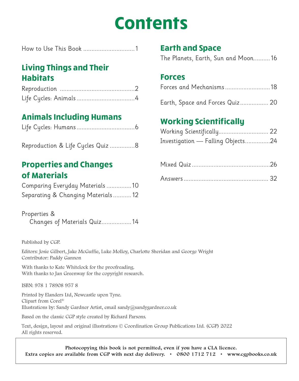 Knowledge Organiser Science Year 5