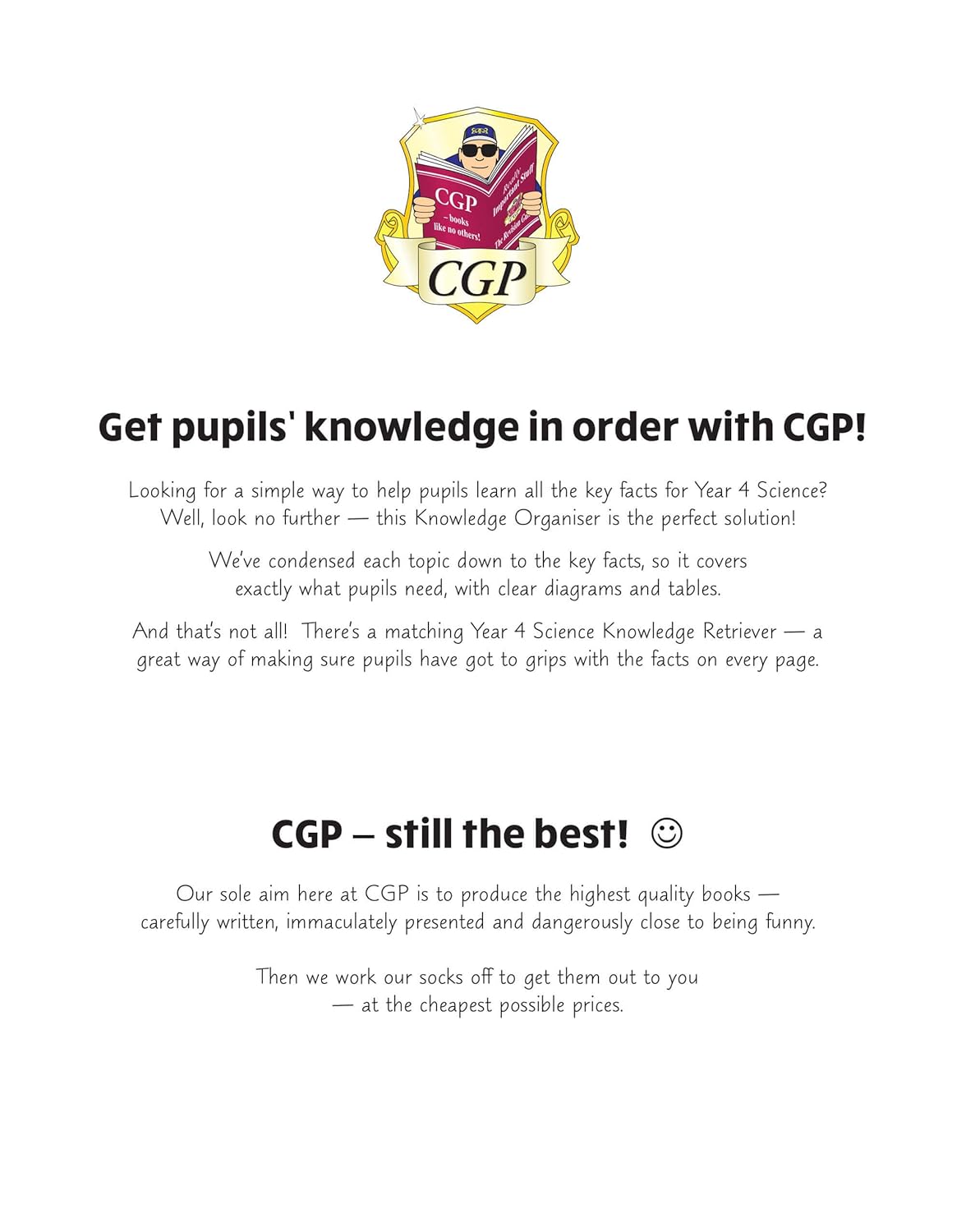 Knowledge Organiser Science Year 4