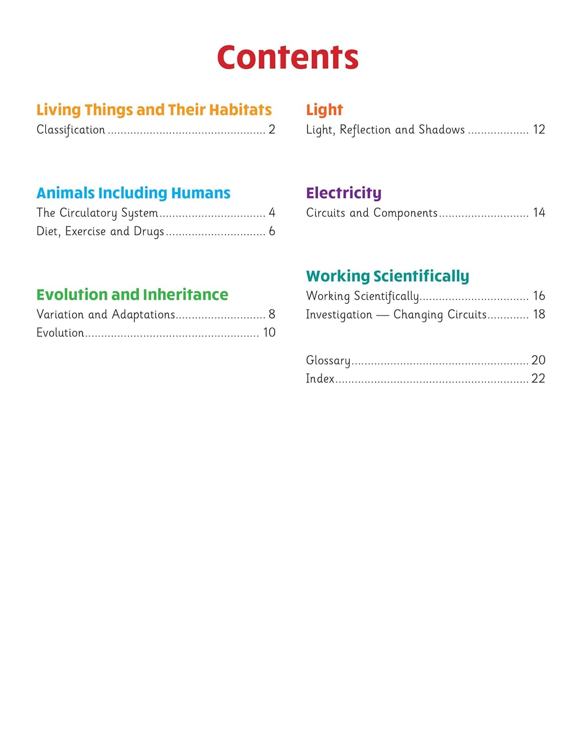 Science Knowledge Organiser Year 6