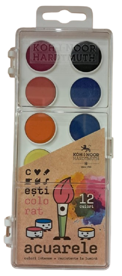 Set 12 culori acuarela