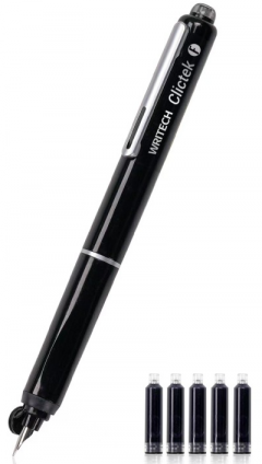 Sticlou retractabil - Negru + 5 patroane