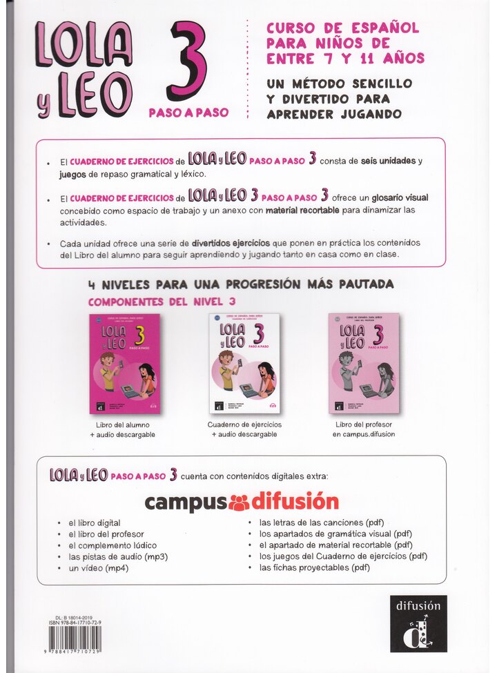 Lola y Leo paso a paso 3, Cuaderno de ejercicios 